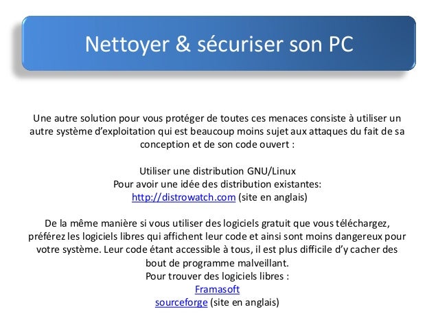 proteger et nettoyer son pc