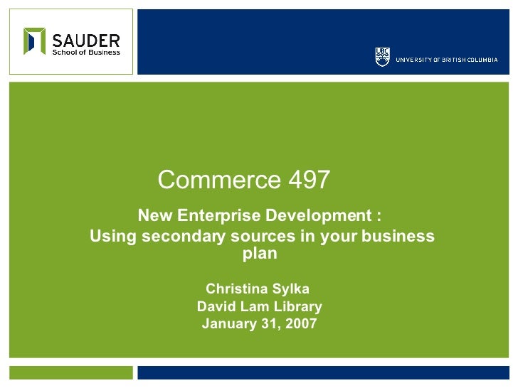 What is secondary research in business