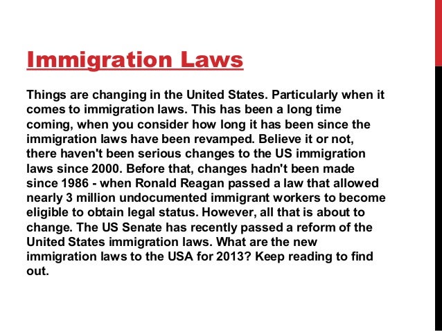 new immigration laws to usa 2013 new immigration laws to usa 2013