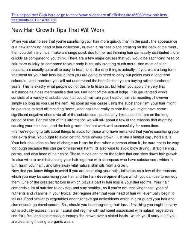 New Hair Growth Tips That Will Work New Hair Growth Tips That Will Work