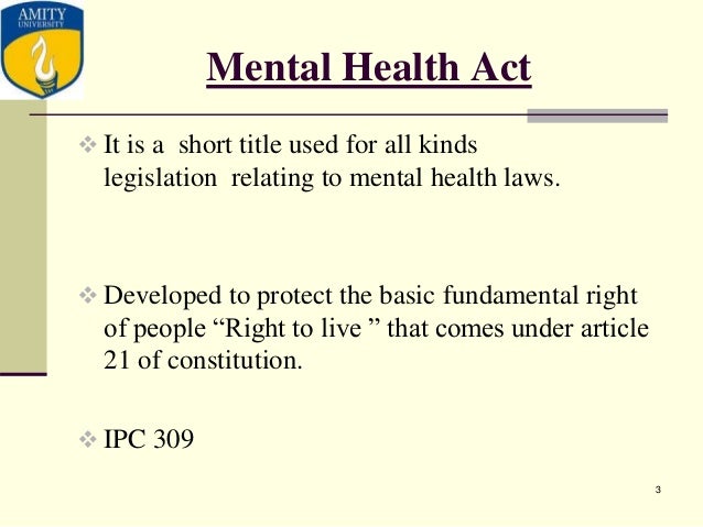 mental health legislation