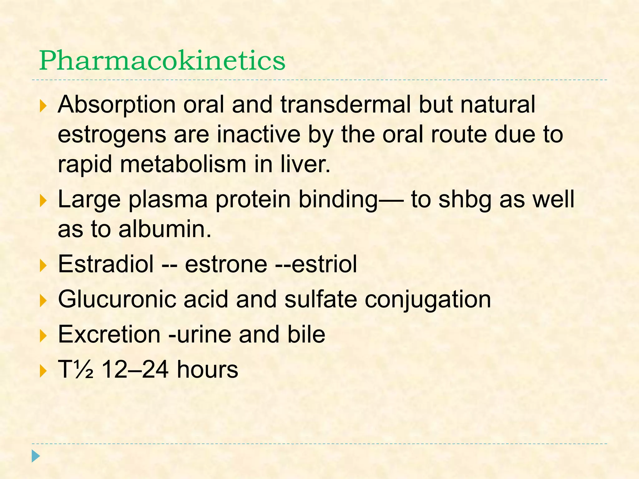 Sex Hormones Pharmacology PPTX