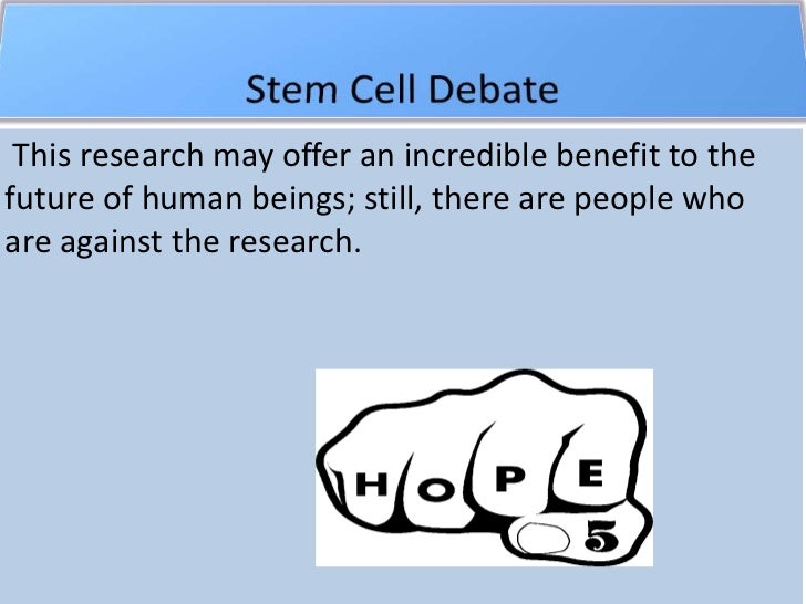 Stem cell persuasive essay