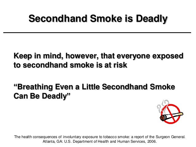 Essay about secondhand smoking