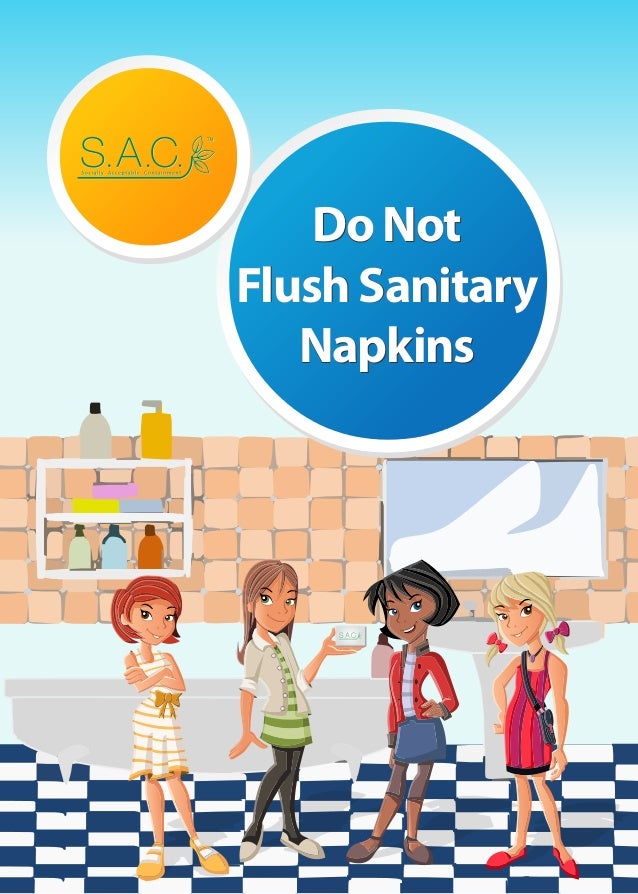 New s.a.c. sanitary napkin and tampon disposal poster girls(06)