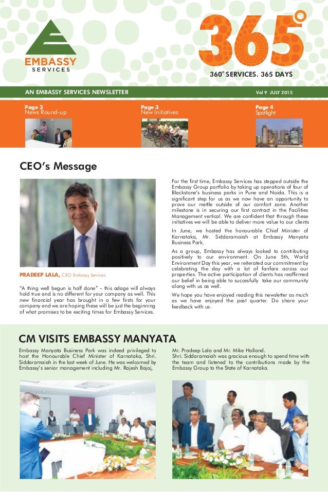 embassy services newsletter july 2015 embassy services newsletter july 2015