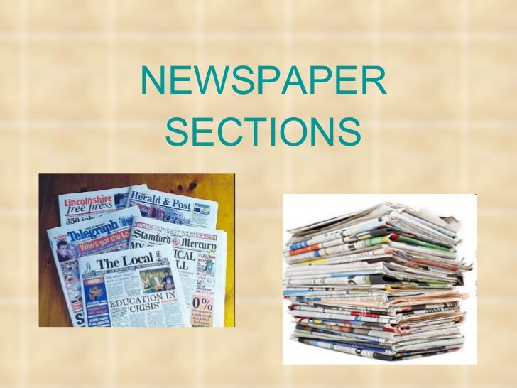 Newspaper Sections