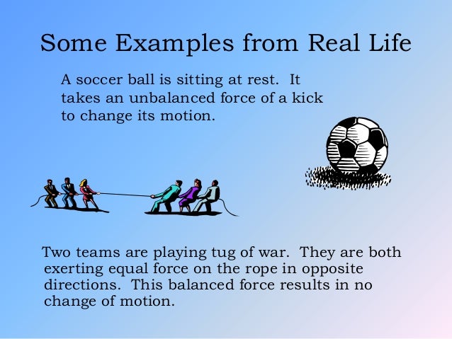 2nd law of motion examples