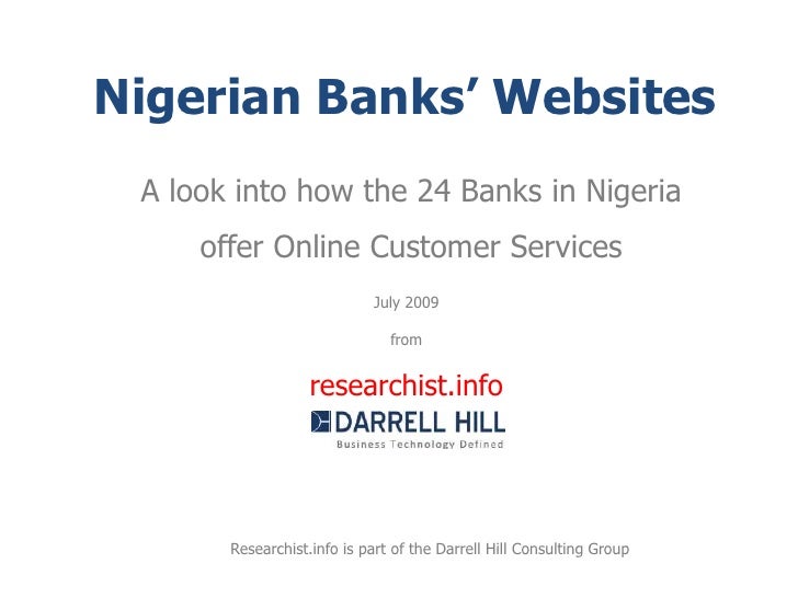 Services provided by banks to customers
