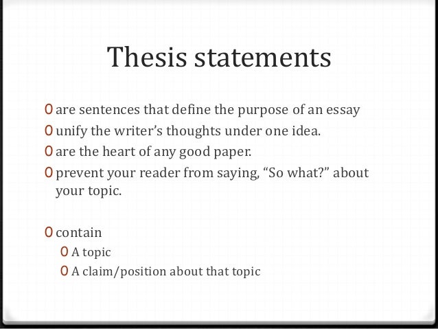 How to write a good comparison essay thesis