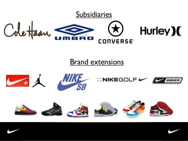 different nike brands