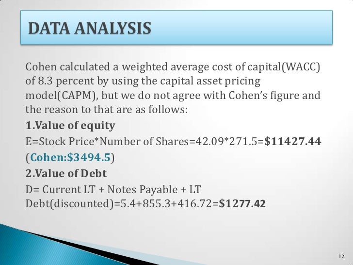 Nike cost of capital case study pdf