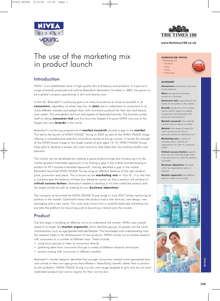 Nivea Marketing Strategy Essay Sample