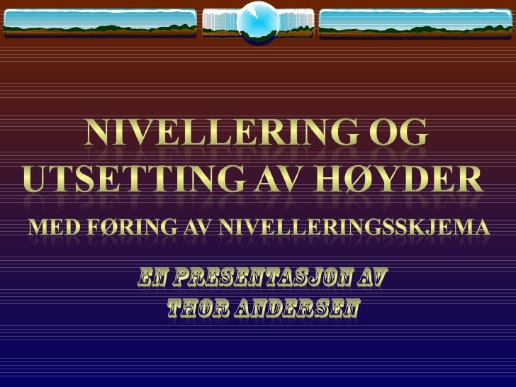 nivellering nivellering