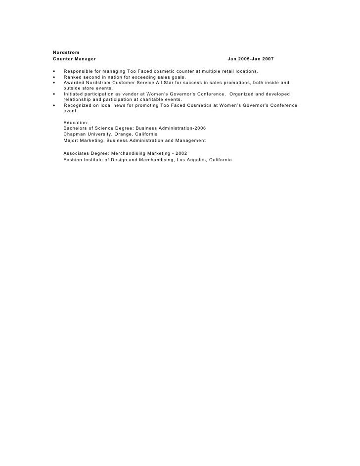 beauty counter manager cover letter