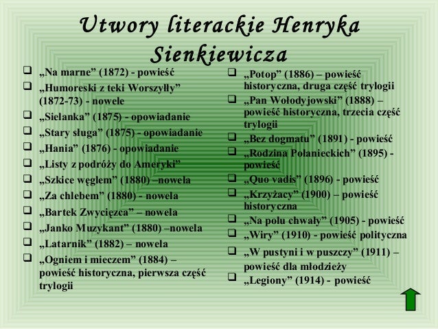 Nowela Sienkiewicza Na 4 Litery Nobel