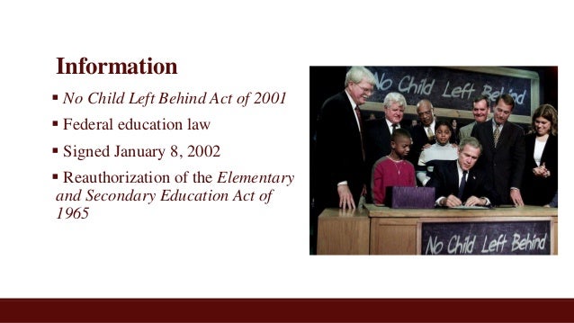 the effects of no child left behind legislation essay The impact of the no child left behind act on thinking of public education and the effect of federal legislation on “no child left behind” is the title. the effects of no child left behind legislation essay The impact of the no child left behind act on thinking of public education and the effect of federal legislation on “no child left behind” is the title.