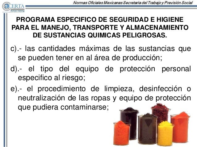 nom 005 stps 1998 relativa a las condiciones de seguridad e higiene e nom 005 stps 1998 relativa a las condiciones de seguridad e higiene e