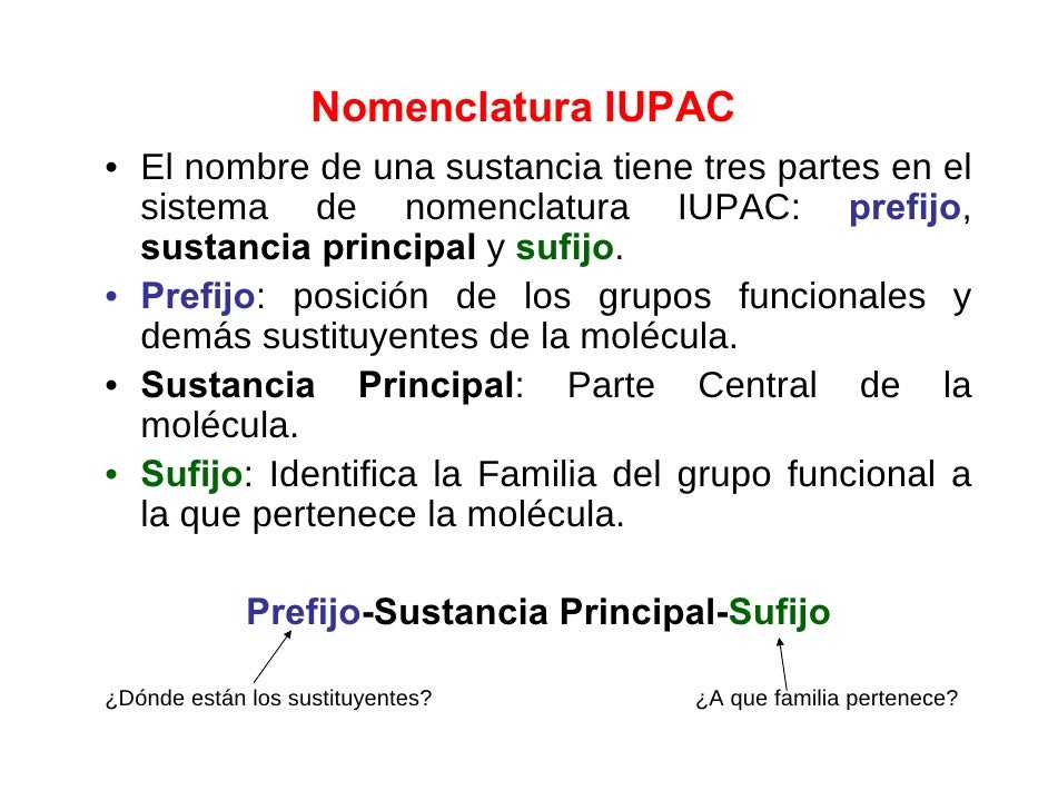 Nomenclatura Orgánica