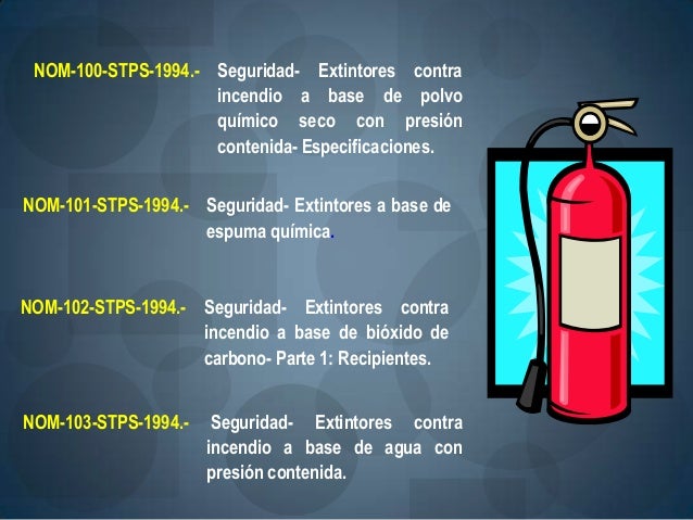Nom 101 Stps 1994 Extintores A Base De Espuma Química es.slideshare.net