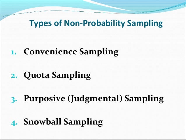 types of probability