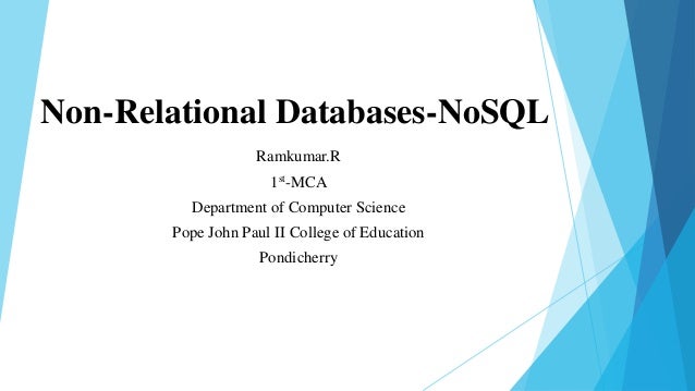 non relational database