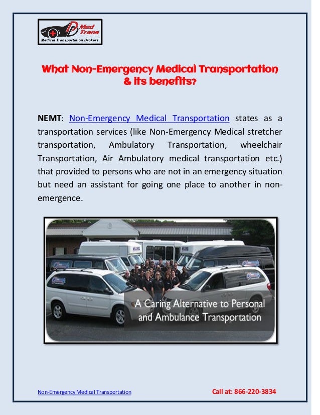 Non emergency medical transportation