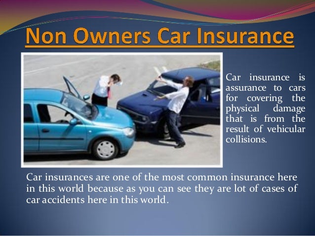 Non Owner Car Insurance 