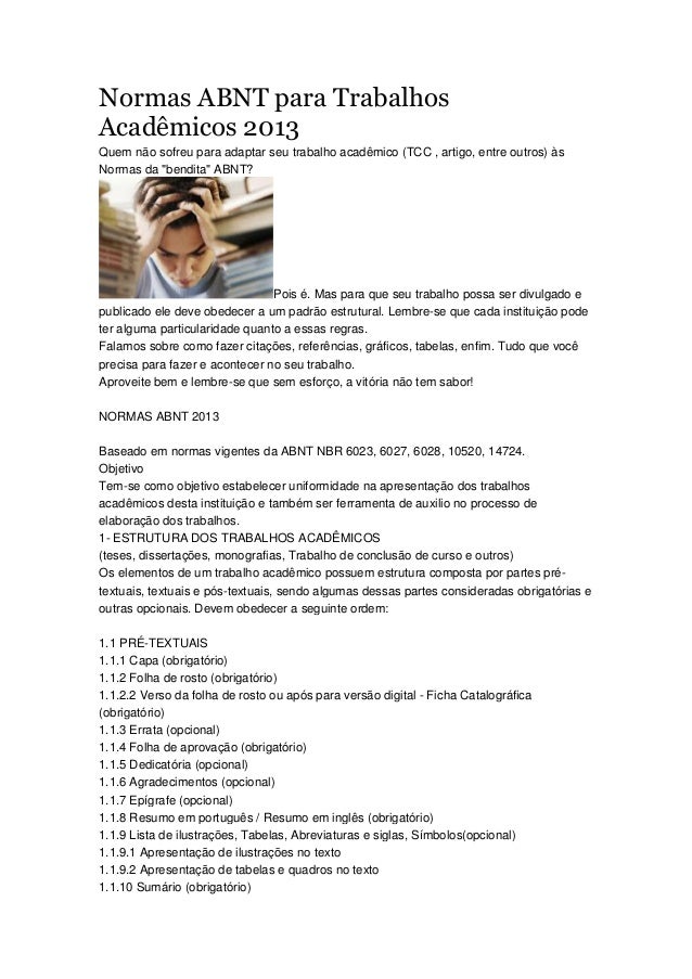 Monografia normas abnt