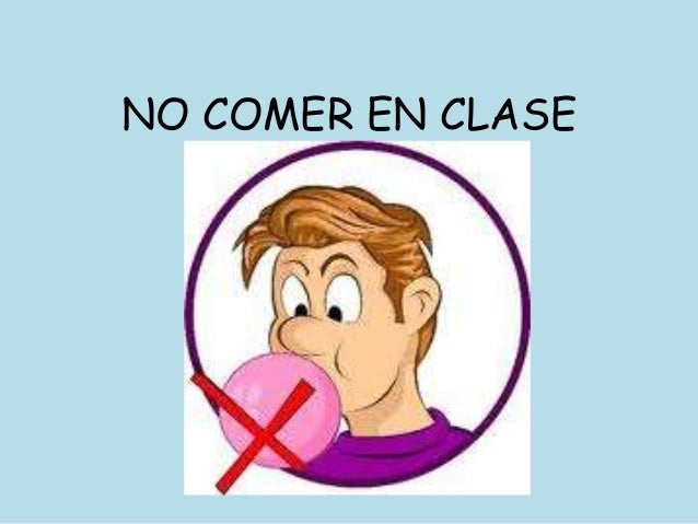 Resultado de imagen para no comer en clase
