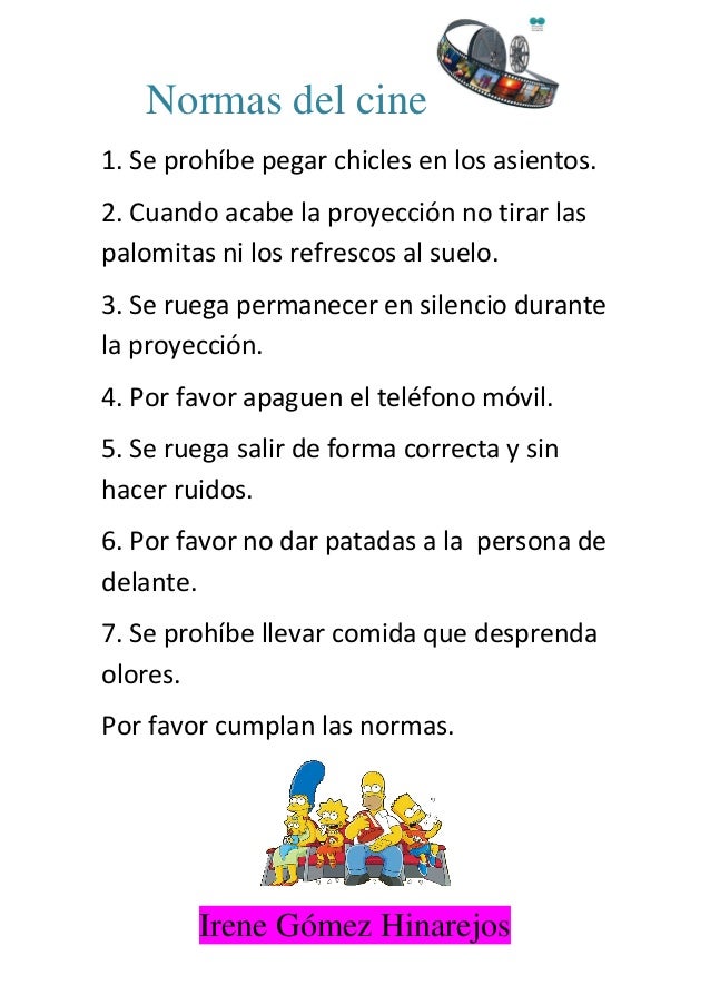 Normas del cine. irene