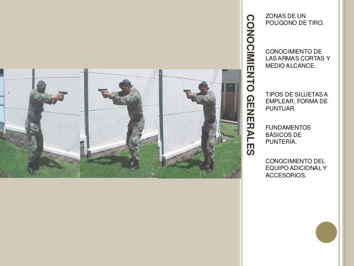 Normas para ejercicios de polígono de tiro