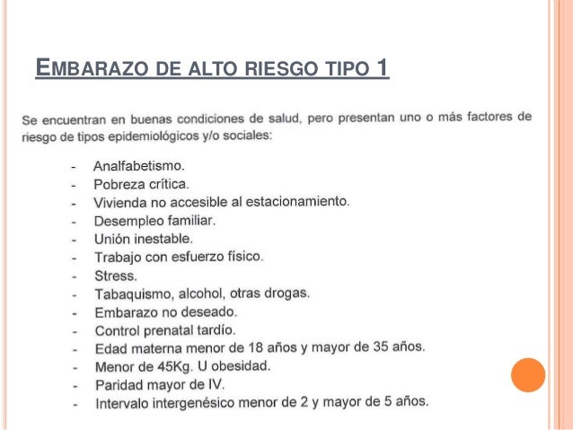 Normatizacion de la atencion perinatal y embarazo de alto riesgo