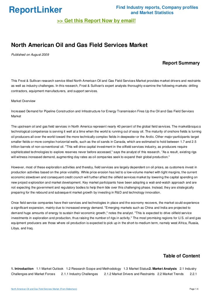 oil and gas industry research paper oil and gas industry research paper