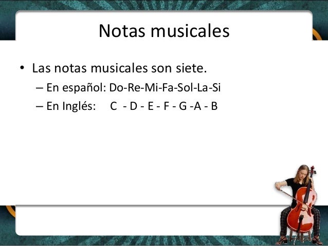 Notas Musicales En Ingles A B C D