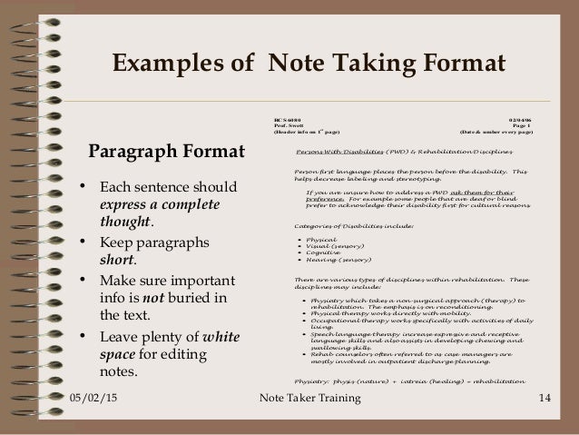 paragraph format
