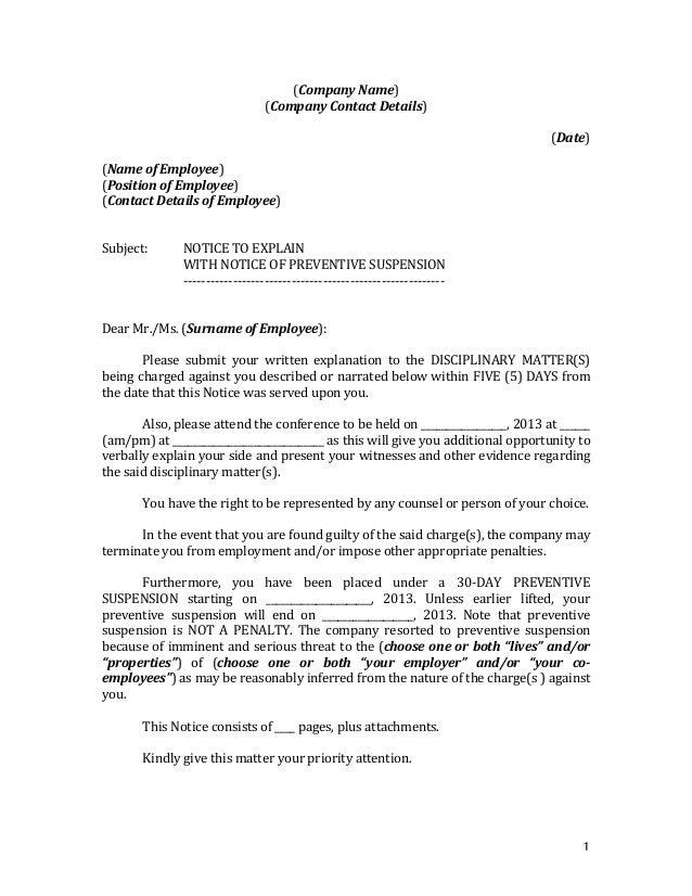 termination papers for employees