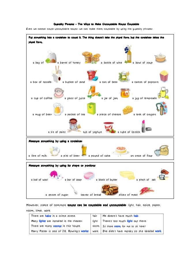 F2F Nouns And Quantifiers