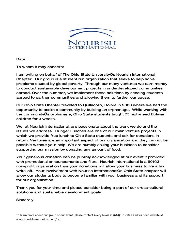 Pta Request For Donation Letter Sample Pta Request For Donation Letter Sample