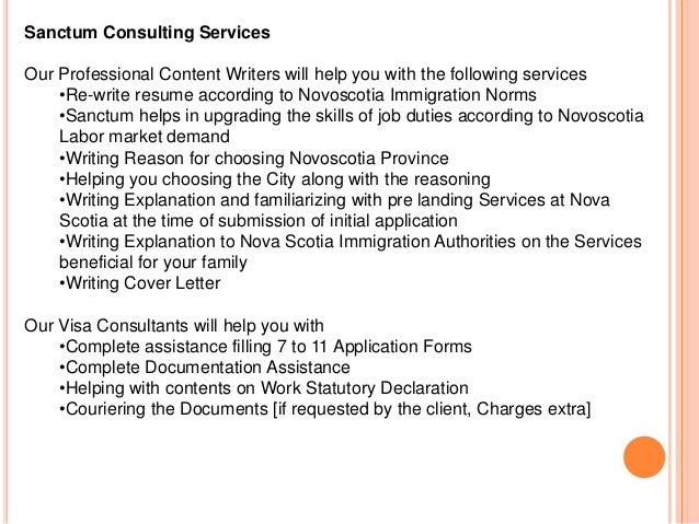 Cover Letter Immigration Consultant
