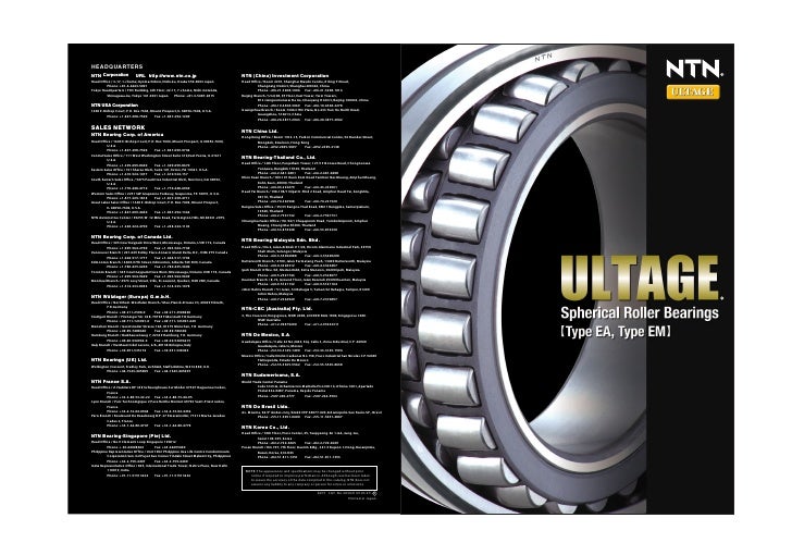 Ntn ultage srb catalog