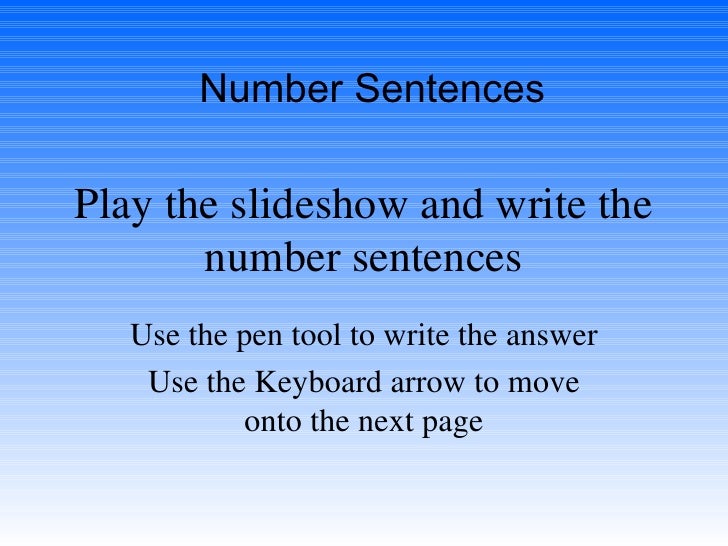 number-sentence-template