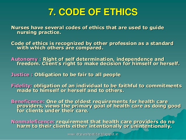 Code Of Ethics For Nurses Nz
