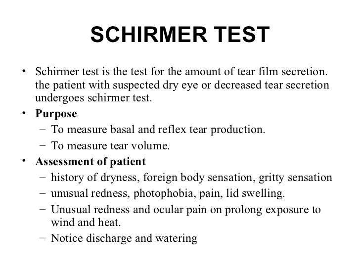 schirmer test