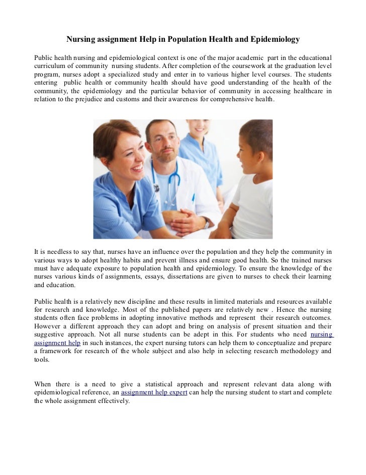 Epidemiology homework help