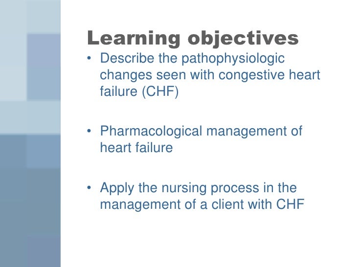 Case study examples nursing chf