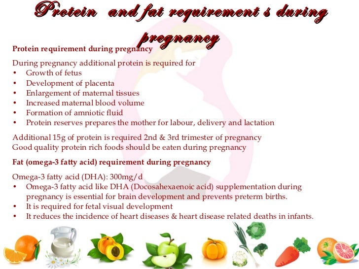 Nutrition during pregnancy and lactation