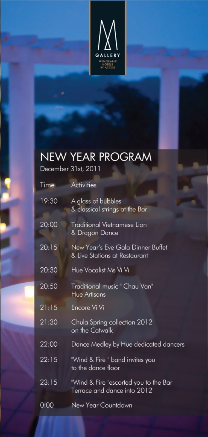 new year program la residence hotel spa new year s dinner program new year program la residence hotel spa new year s dinner program