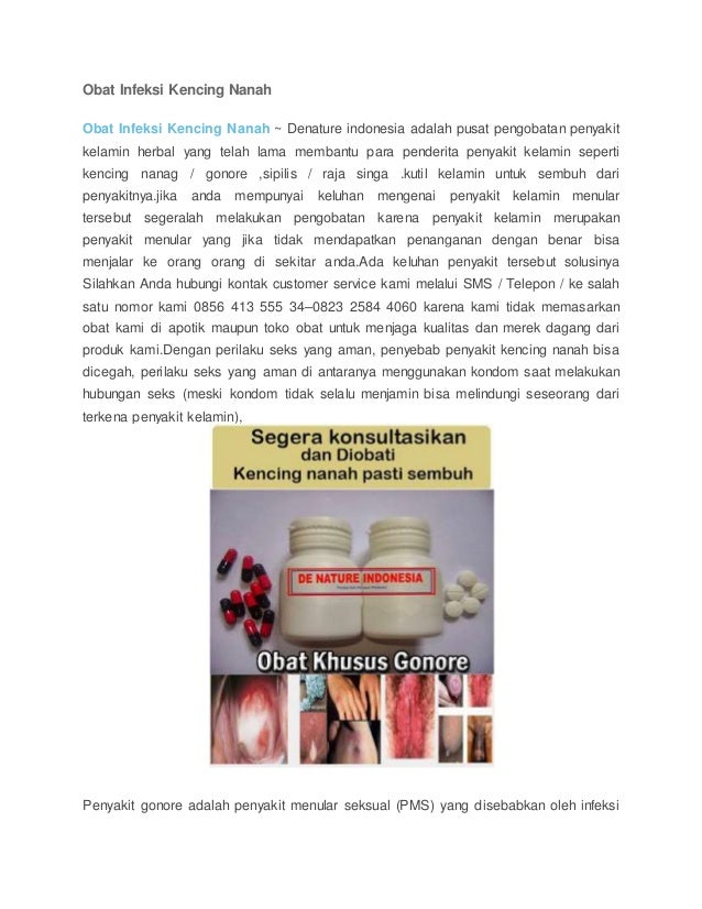 gambar obat infeksi kencing nanah