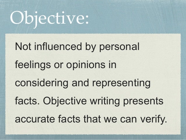 Factual writing
